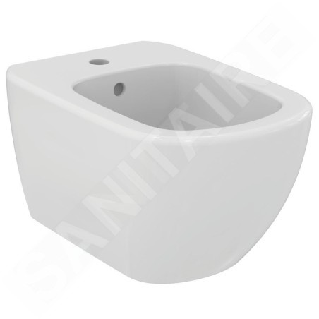 Ideal Standard Tesi - Bidet suspendu, 360x530 mm, avec trop-plein, trou pour la robinetterie, blanc T457001