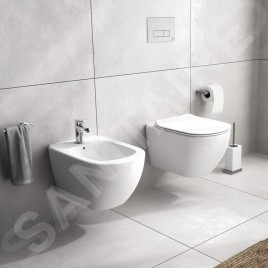 Ideal Standard Tesi - Bidet suspendu, 360x530 mm, avec trop-plein, trou pour la robinetterie, blanc T457001