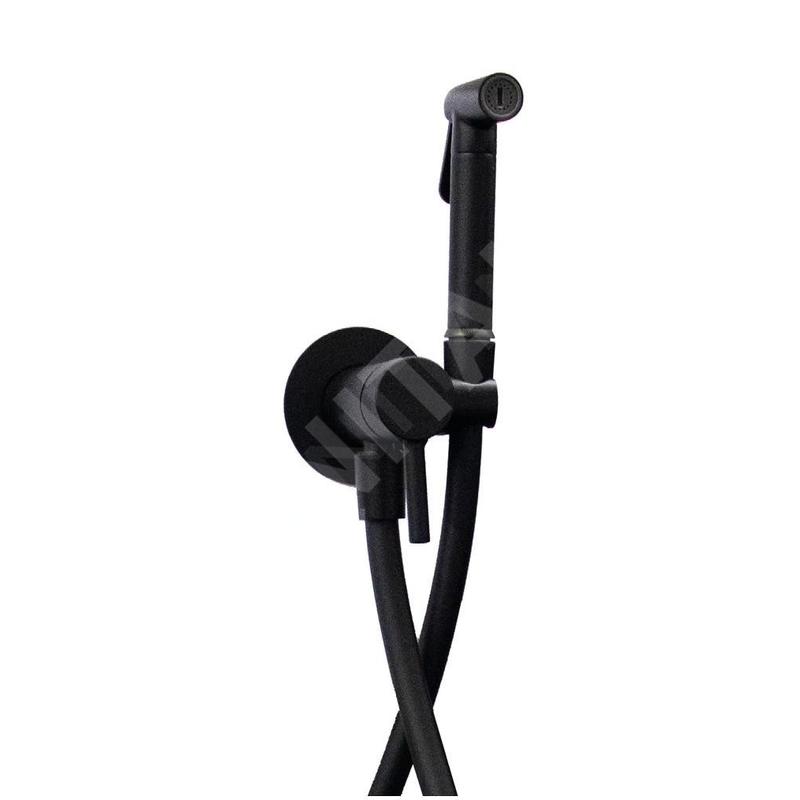Paffoni Ringo West - Ensemble mitigeur encastré avec douchette de bidet, noir mat ZDUP110NO
