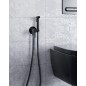Paffoni Ringo West - Ensemble mitigeur encastré avec douchette de bidet, noir mat ZDUP110NO
