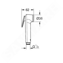 Grohe Tempesta - Douchette de bidet, blanc 28020L01
