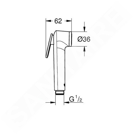 Grohe Tempesta - Douchette de bidet, blanc 28020L01