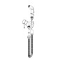 Paffoni Ringo West - Ensemble mitigeur encastré avec douchette de bidet, blanc mat ZDUP110BO