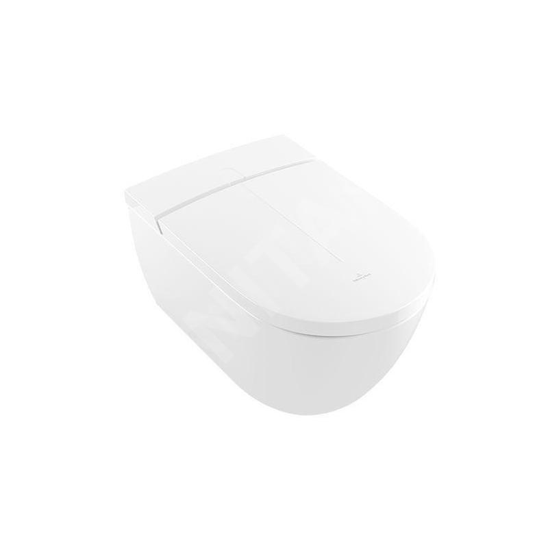Villeroy & Boch ViClean - WC suspendu avec abattant lavant, Directflush, avec CeramicPlus, blanc alpin V0E100R1 Villeroy & Boch ViClean - WC suspendu avec abattant lavant, Directflush, avec CeramicPlus, blanc alpin V0E100R1
