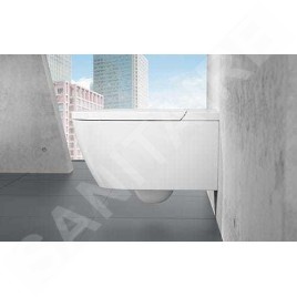 Villeroy & Boch ViClean - WC suspendu avec abattant lavant, Directflush, avec CeramicPlus, blanc alpin V0E100R1