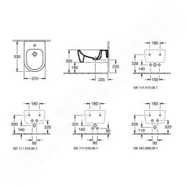 Villeroy & Boch Avento - Bidet suspendu 530x370 mm, CeramicPlus, blanc alpin 540500R1