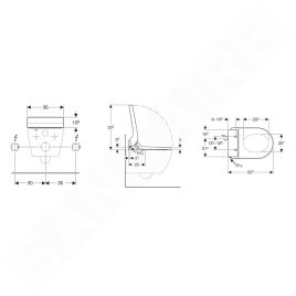 Geberit AquaClean - Abattant de bidet Tuma Classic, SoftClosing, blanc alpin 146.072.11.1