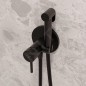 Steinberg 100 - Robinet de bidet encastré, avec douchette, noir mat 100 1350 S