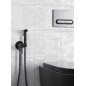 Paffoni Bidet Kit - Mitigeur de bidet encastré, avec douchette et corps, noir mat KITDUP110NO