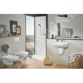Villeroy & Boch O.novo - Bidet suspendu 360 x 560 mm, avec un trou pour robinetterie, CeramicPlus, blanc alpin 546000R1