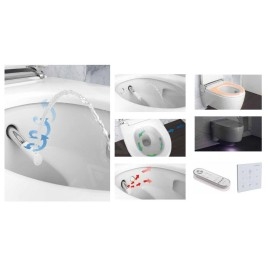 Geberit AquaClean - Bidet électronique Mera Classic suspendu, SoftClosing, blanc alpin 146.202.11.1