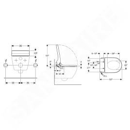 Geberit AquaClean - Abattant de bidet Tuma Comfort, SoftClosing, blanc alpin 146.272.11.1
