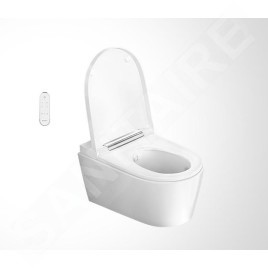 Geberit AquaClean - Bidet électronique Sela avec céramique, suspendu, Rimfree, SoftClosing, blanc alpin 146.222.11.1