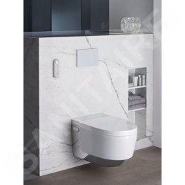 Geberit AquaClean - Bidet électronique Mera Comfort suspendu, SoftClosing, chrome brillant 146.212.21.1