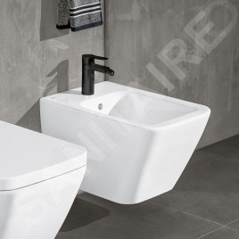 Villeroy & Boch Finion - Bidet suspendu avec trop-plein, 375x560 mm, avec CeramicPlus, blanc alpin 446500R1