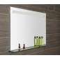 Sapho Breto - Miroir Breto, 1000x608 mm, avec éclairage LED et étagère BT100 Sapho Breto - Miroir Breto, 1000x608 mm, avec éclairage LED et étagère BT100