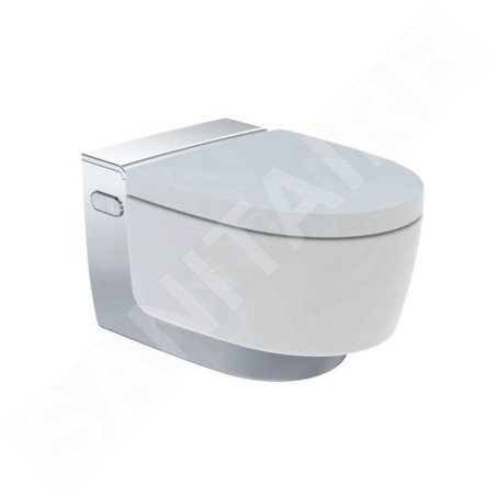 Geberit AquaClean - Bidet électronique Mera Classic avec céramique, SoftClosing, chrome brillant 146.202.21.1