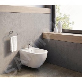 Ravak Chrome - Bidet suspendu, 360x510 mm, 1 trou pour robinetterie, blanc X01517
