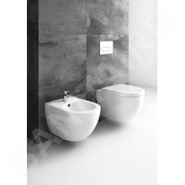Ravak Chrome - Bidet suspendu, 360x510 mm, 1 trou pour robinetterie, blanc X01517