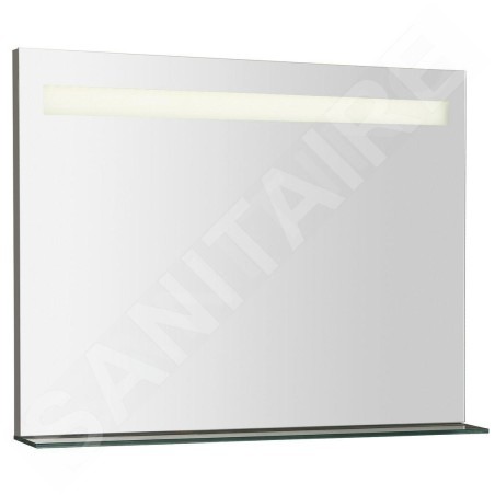 Sapho Breto - Miroir Breto 800x608 mm avec éclairage LED et étagère BT080