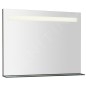 Sapho Breto - Miroir Breto 800x608 mm avec éclairage LED et étagère BT080 Sapho Breto - Miroir Breto 800x608 mm avec éclairage LED et étagère BT080