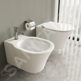 Ideal Standard Connect Air - Mitigeur de bidet avec vidage, Silver Storm A7030GN