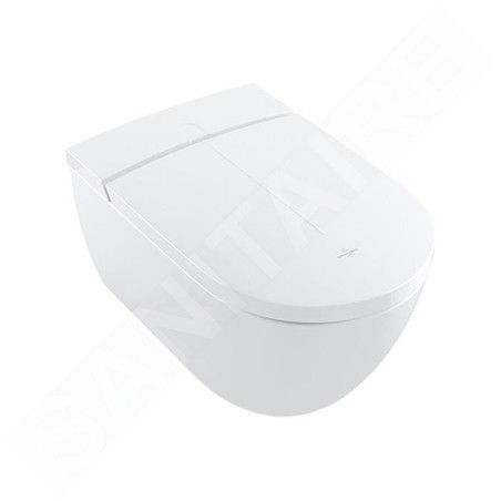 Villeroy & Boch ViClean - WC lavant, Rimless, CeramicPlus, SoftClosing, blanc alpin V0E200R1
