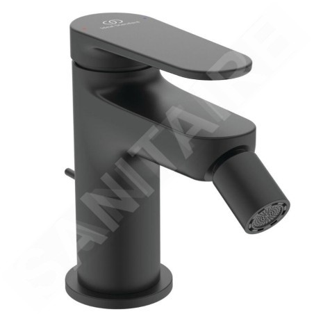 Ideal Standard Cerafine Nuovo - Mitigeur bidet avec bec, noir soyeux BD775XG