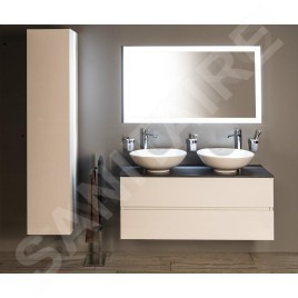Sapho Flut - Miroir Flut avec éclairage LED 1200x700 mm, blanc FT120