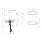 Ravak Chrome II - Mitigeur de bidet, chrome X070453