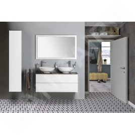 Sapho Flut - Miroir Flut avec éclairage LED 1200x700 mm, blanc FT120