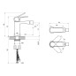 Ravak Robinetterie - Mitigeur de bidet, noir X070481