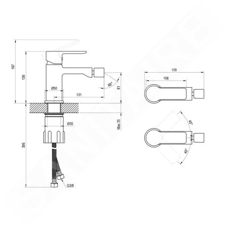 Ravak Robinetterie - Mitigeur de bidet, chrome X070487