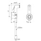 Ideal Standard Idealspray - Douchette de bidet avec support et flexible, noir soyeux B0595XG