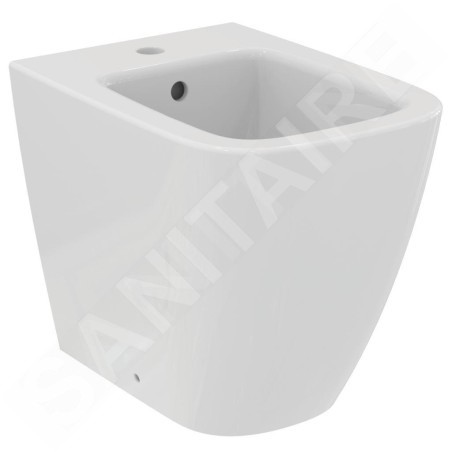 Ideal Standard i.Life S - Bidet à poser, 355x480 mm, avec trop-plein, trou pour robinetterie, blanc T459501