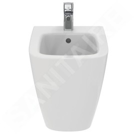 Ideal Standard i.Life S - Bidet à poser, 355x480 mm, avec trop-plein, trou pour robinetterie, blanc T459501