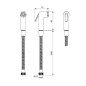 Ideal Standard Bidetta - Douchette de bidet avec flexible de 1500 mm, chrome BC180AA