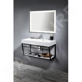 Sapho Flut - Miroir Flut avec éclairage LED 900x700 mm, blanc FT090