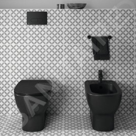 Ideal Standard Cerafine O - Mitigeur de bidet avec vidage, noir BC705XG