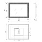 Sapho Flut - Miroir Flut avec éclairage LED 600x800 mm, blanc FT060 Sapho Flut - Miroir Flut avec éclairage LED 600x800 mm, blanc FT060