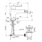 Ideal Standard Cerafine O - Robinetterie de bidet avec vidage, chrome BC705AA
