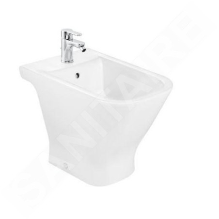 Roca The Gap - Bidet à poser, trou pour robinetterie, blanc A357474000