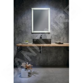 Sapho Flut - Miroir Flut avec éclairage LED 600x800 mm, blanc FT060