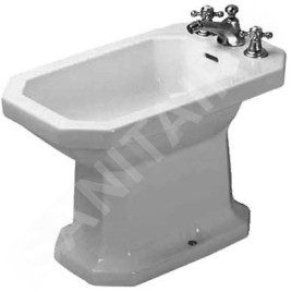Duravit 1930 - Bidet sur pied, 355x600 mm, WonderGliss, blanc 0267100000