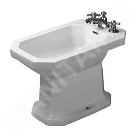 Duravit 1930 - Bidet sur pied, 355x600 mm, WonderGliss, blanc 0267100000