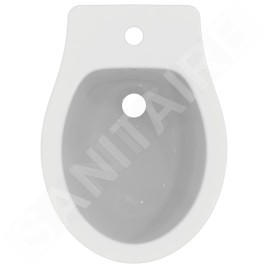Ideal Standard Eurovit - Bidet à poser, 360x500 mm, avec trop-plein, trou pour robinetterie, blanc E877401