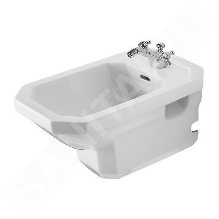 Duravit 1930 - Bidet suspendu, 360mm x 580 mm, blanc - bidet, avec WonderGliss 02661000001