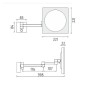 Nimco Miroir de maquillage - Miroir de maquillage mural avec éclairage LED, chrome ZK 20465P-26 Nimco Miroir de maquillage - Miroir de maquillage mural avec éclairage LED, chrome ZK 20465P-26