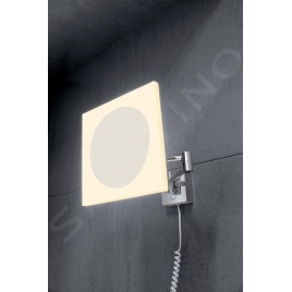 Nimco Miroir de maquillage - Miroir de maquillage mural avec éclairage LED, chrome ZK 20465P-26