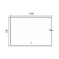 Nimco Miroirs - Miroir avec éclairage LED, 1000x700 mm, aluminium ZP 13004V Nimco Miroirs - Miroir avec éclairage LED, 1000x700 mm, aluminium ZP 13004V